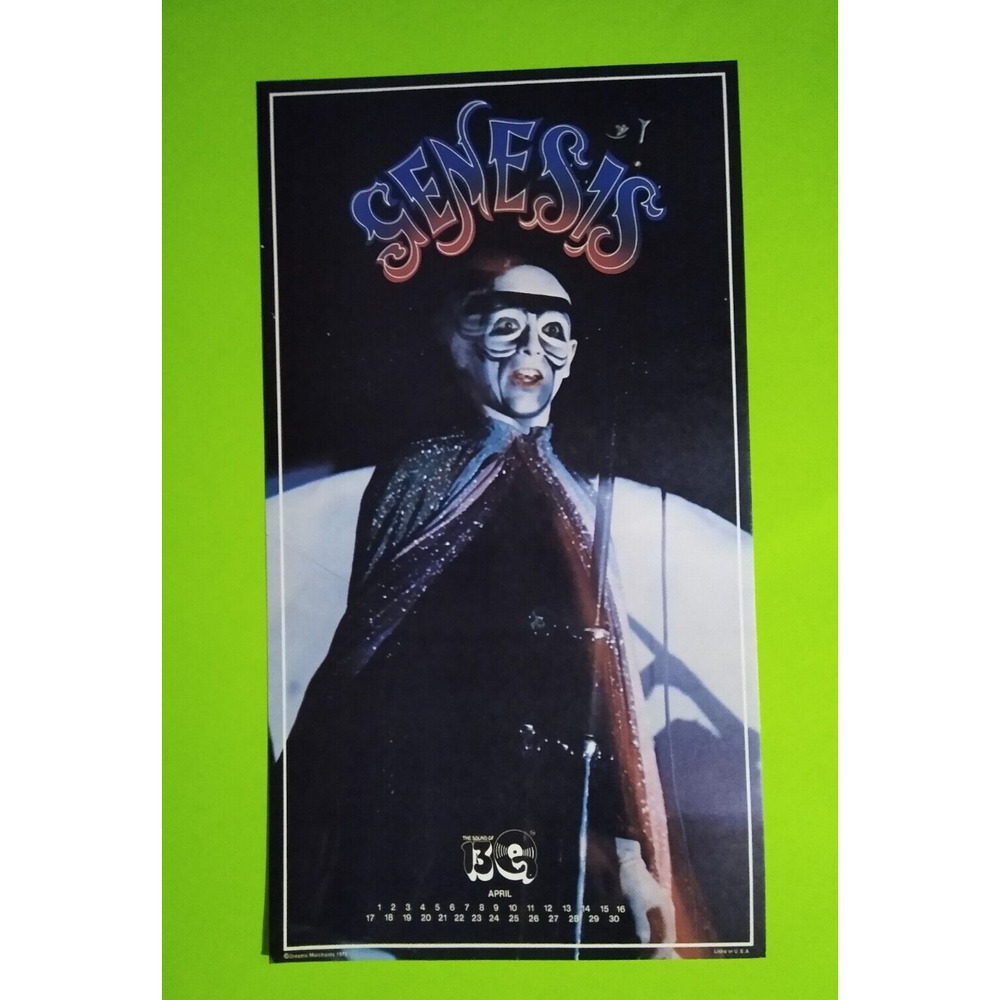 GENESIS Vintage Rock Music Poster Peter Gabriel 50 Years Old The Rocking 1970's